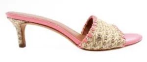 KATE SPADE NEW YORK Raffia Heeled Sandals Size 9.5‎ thumbnail 1