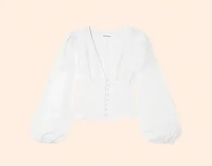 Reformation Aryn Top (White) thumbnail 2