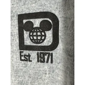 Disney World Spirit Jersey Shirt Grey Mineral‎ Acid Wash Small Denim Look #T4-6 thumbnail 3