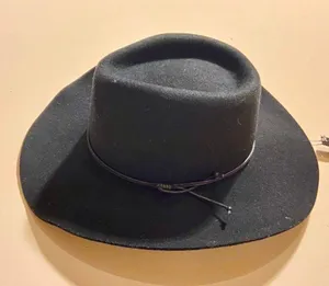 H&M Black Wool Fedora Hat thumbnail 1