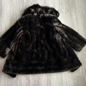 Vintage Grandella Black and Brown Faux Fur‎ thumbnail 8