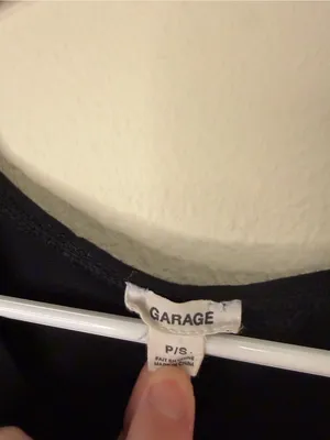 Garage Black Tie-Front V-Neck Crop Top thumbnail 3
