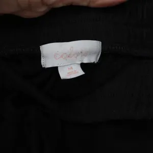 Colsie Lounge Pants Women M Wide Leg Black Fleece Drawstring Pockets Excellent thumbnail 2
