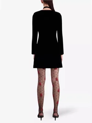 The Kooples Black Wrap Mini Dress thumbnail 2