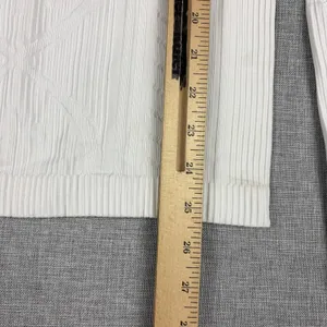 Lululemon Long Sleeve Shirt Womens Small White Textured Knit Thumbholes Yoga thumbnail 6
