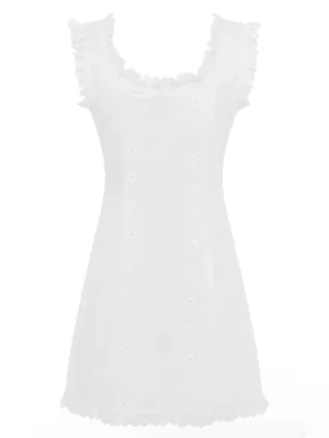 With Jean Lili mini white dress NEW thumbnail 9