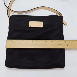 Kate Spade New York‎ Kennedy Park Tess Crossbody Bag Purse Black Nylon Leather thumbnail 4