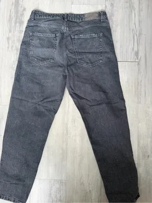 Zara Women’s Washed Black Relaxed Jeans thumbnail 5