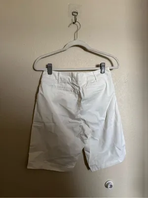 Quince Women's Organic Cotton Chino Bermuda Shorts Women’s Size 2 Ivory Cream thumbnail 5