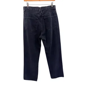 SLVRLAKE London Crop High Rise Straight‎ Leg Jeans Faded Black Size 29 USA thumbnail 5