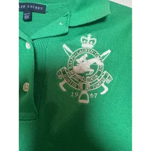 Ralph Lauren‎ Womens Green Ribbed Knit Polo Dress Hunter Jumper Crest XS TP thumbnail 2