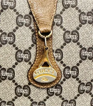 GUCCI PLUS GG Pattern Mini Shoulder Bag PVC Leather Brown ( Vintage) thumbnail 8