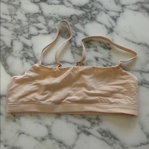 NWOT Quince Beige Light Nude Second Skin Scoop Neck Bralette (2-Pack) Sz XS thumbnail 6