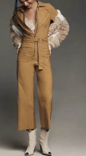 Anthropologie Maeve The Colette Weekend Zip Front Jumpsuit, Size 6 thumbnail 1