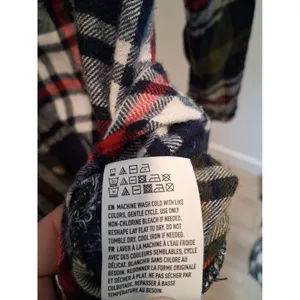 American Eagle Ahh-Mazingly Soft Flannel Button Up Shirt Women's Medium Plaid thumbnail 12
