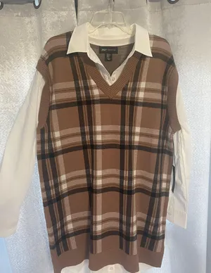 Fall Plaid Dress Size XL thumbnail 1