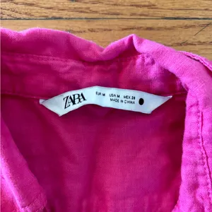 Zara Pink Button Down Shirt thumbnail 2
