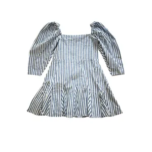 Mille‎ Resort And Travel NWT Anais Dress Size XS Blue White Stripe *Missing Sash thumbnail 8