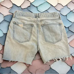 ABERCROMBIE & FITCH Women’s Ames Low Rise Slim Boyfriend Denim Shorts 00R/24 thumbnail 4