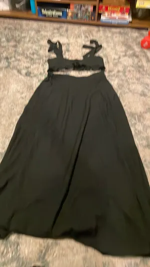 Shein Maxi Skirt Set Two-Piece Crop Top thumbnail 4