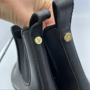 Sam Edelman Black Rubber Chelsea Rain Boots Womens 10 Waterproof Winter Fall thumbnail 8