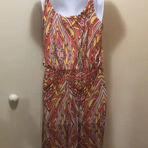 - Felicity and Coco Summer maxi dress size M Orange and yellow Art Deco thumbnail 10