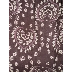Gianni Bini Silk Boho Skirt Women's 12 Hippie Aztec Raw Hem Lightweight‎ ~Flaw thumbnail 6