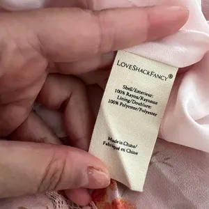 NWT LOVESHACKFANCY Serima Pink Floral Mini Dress Sz L thumbnail 7