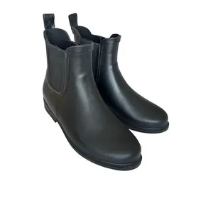 J.‎ Crew Factory Black Chelsea Rain Boots Ankle Length Waterproof Matte Finish thumbnail 8