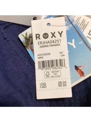 ROXY Jasmine Paradise Reversible Bucket Hat Size S/M thumbnail 5