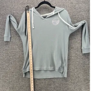 Free Fly Womens Hoodie Medium Fitted Waffle Knit Bamboo Outdoor Adventure Fun thumbnail 9