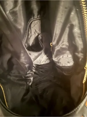 Versace Parfums Black Faux Leather Tote Bag thumbnail 4