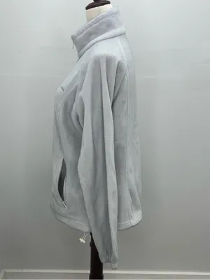 Columbia Sportswear Womens Gray Fleece Full Zip Active Outdoors Jacket Medium thumbnail 3