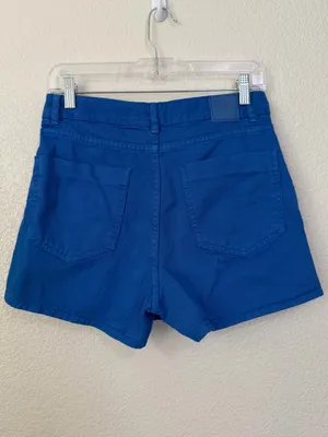 NWT Zara Blue Denim Wrap Asymmetrical Skort, Sz Small thumbnail 5