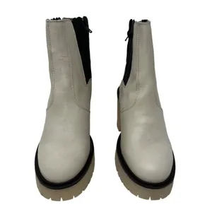 Free People James Chunky Heel Chelsea Boot White 36.5 thumbnail 7