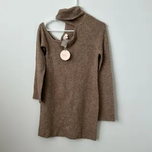 Camila Coelho Emelia in Beige Wool Blend Mini Sweater Dress Size: S thumbnail 2
