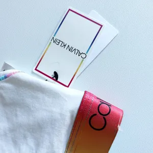 NWT Calvin Klein White Rainbow Trim Racerback Pride Bralette‎ Sports Bra Size S thumbnail 3