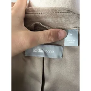 Liz Claiborne brown tan jacket suede size m thumbnail 5