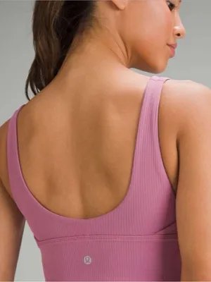 Lululemon Reversible Ribbed Scoop Neck Bralette - Mauve Pink thumbnail 3