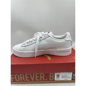 PUMA Court Sneaker, White, Women's Casual Low Top Leather Shoes Size 9 thumbnail 11