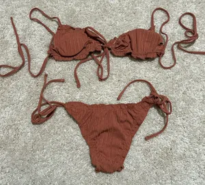 SheIn Brown Bikini Set thumbnail 3