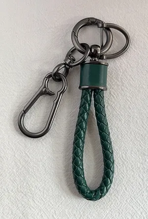 Car Keychain Carabiner Keychain for Men Women Braided Rope Bag Charm Key Rings thumbnail 1