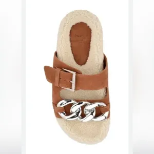 Marc Fisher Shoes Marc Fisher Fresno Natural Tan Shearling Sherpa‎ Slide Sandals thumbnail 3