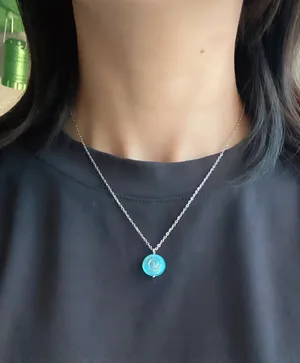 Handmade spiral swirl uzumaki funky boho fairy style simple necklace🌀 thumbnail 7