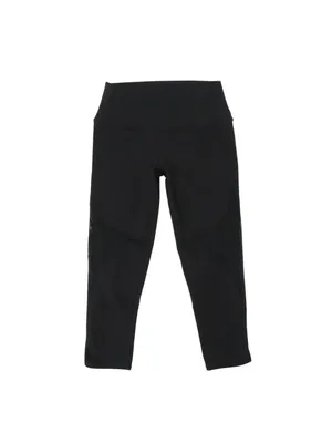 ALO Mesh Side Panels Crop Black Leggings XS S thumbnail 3