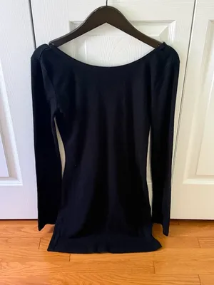 Free People We The Free Black Long Sleeve Dress thumbnail 2