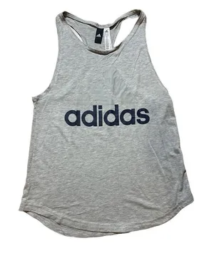 adidas women’s gray Racerback tank‎ sz M thumbnail 1