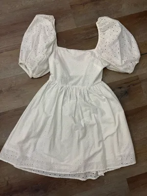 White Eyelet Dress thumbnail 1