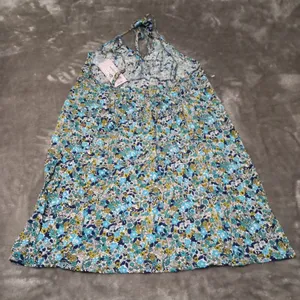 Sleeveless Woven Fit & Flare Dress-Wild Fable-Blue Floral Medium thumbnail 6