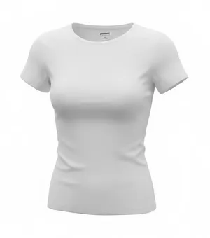 Yummi by Francesca's White Short Sleeve Crew Neck Slim Fit Tee Shirt XS ARC0014 thumbnail 1